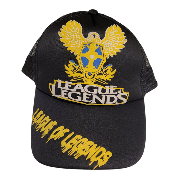 League Of Legends Black Adjustable Mesh Trucker Cap