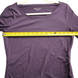 Athleta Purple Long Sleeves Scoop Neck T-Shirt, Women's Size XS