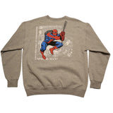 Marvel Spider-Man Graphic Sweatshirt Size Large Gray Mens Long Sleeve