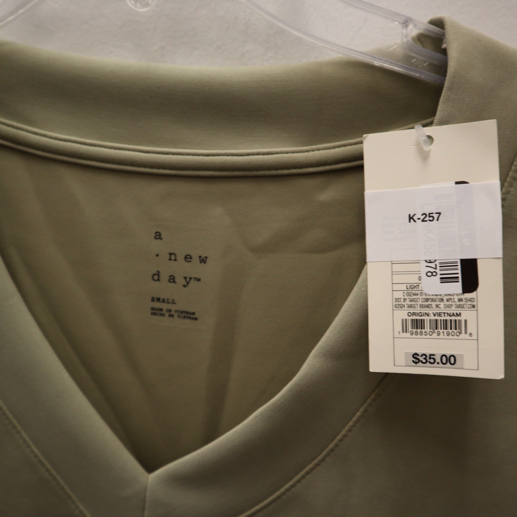 K-257 A New Day Women's Small Sandwash Sweatshirt - Light Green