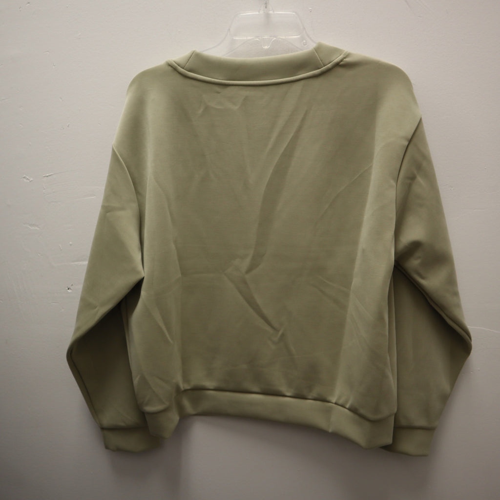K-257 A New Day Women's Small Sandwash Sweatshirt - Light Green