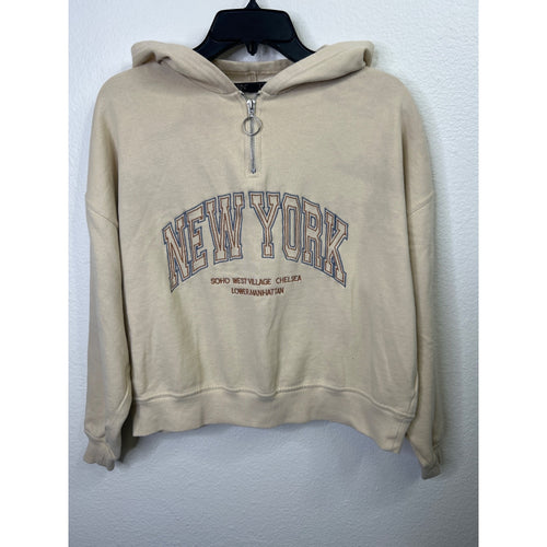 #1061 Vinyl Icons Size XS "NEW YORK" Quarter Zip Hoodie
