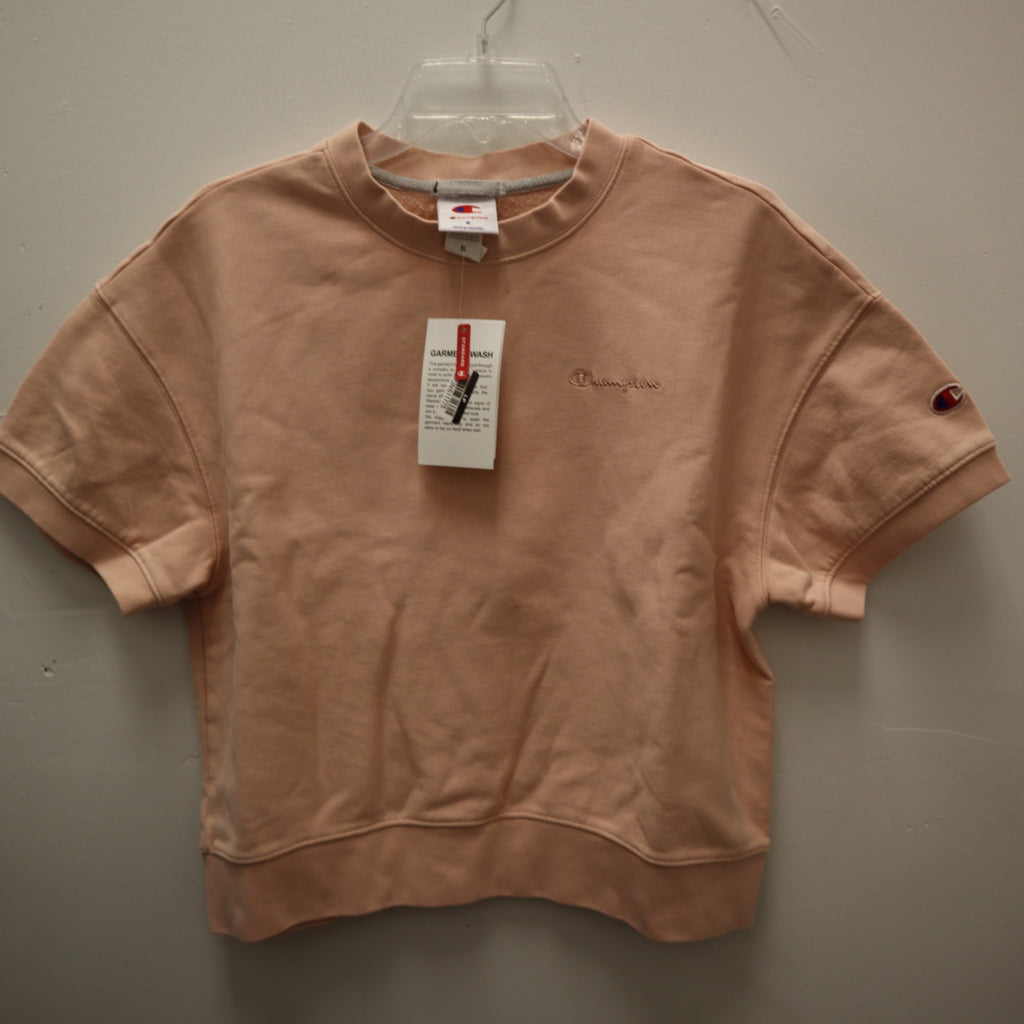 K-251 Champion Women's Small Vintage Wash Short Sleeve Fleece T-Shirt - Pink
