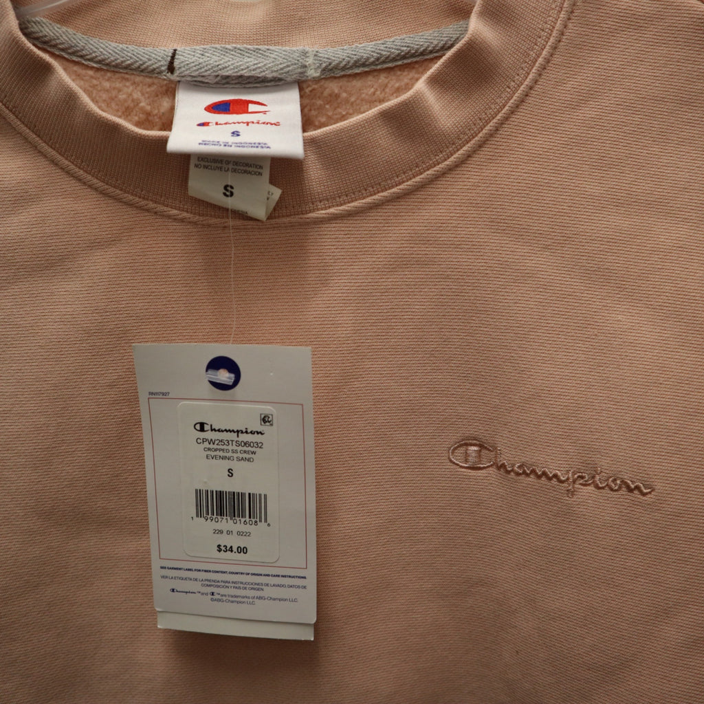 K-251 Champion Women's Small Vintage Wash Short Sleeve Fleece T-Shirt - Pink