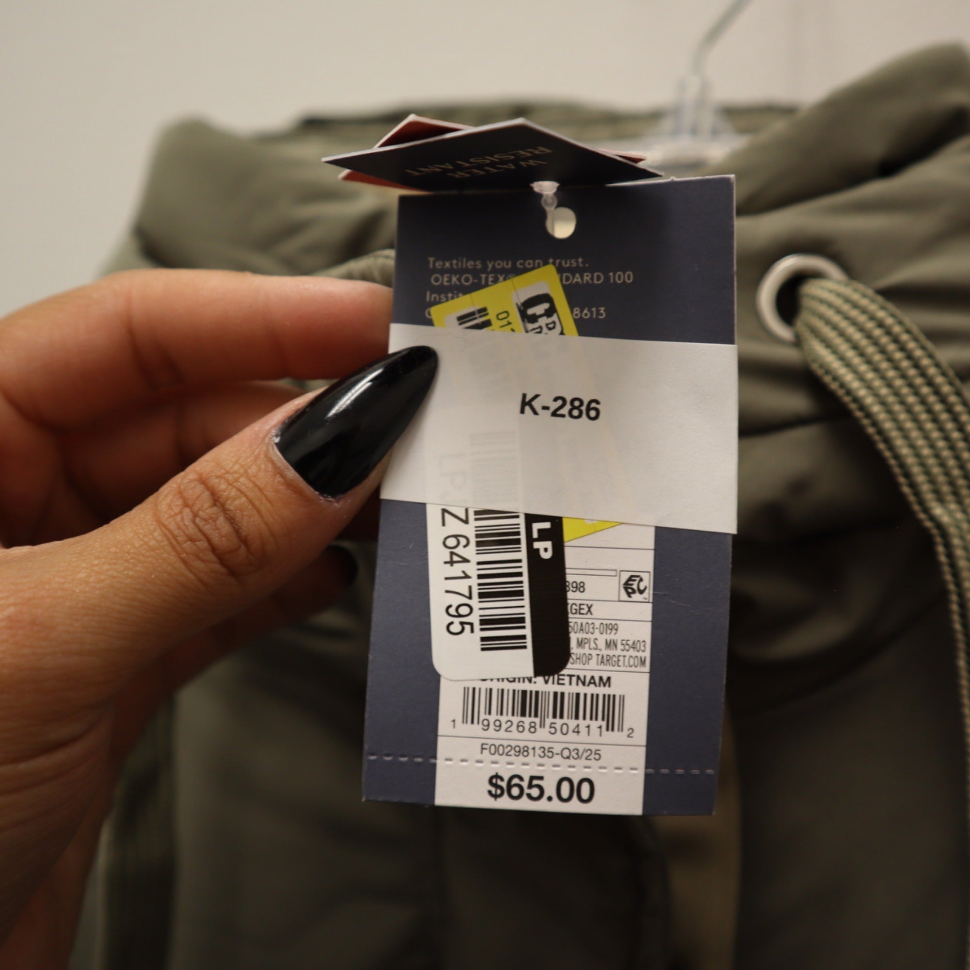 K-286 Universal Thread Hooded Casual Style Parka Jacket Size Large
