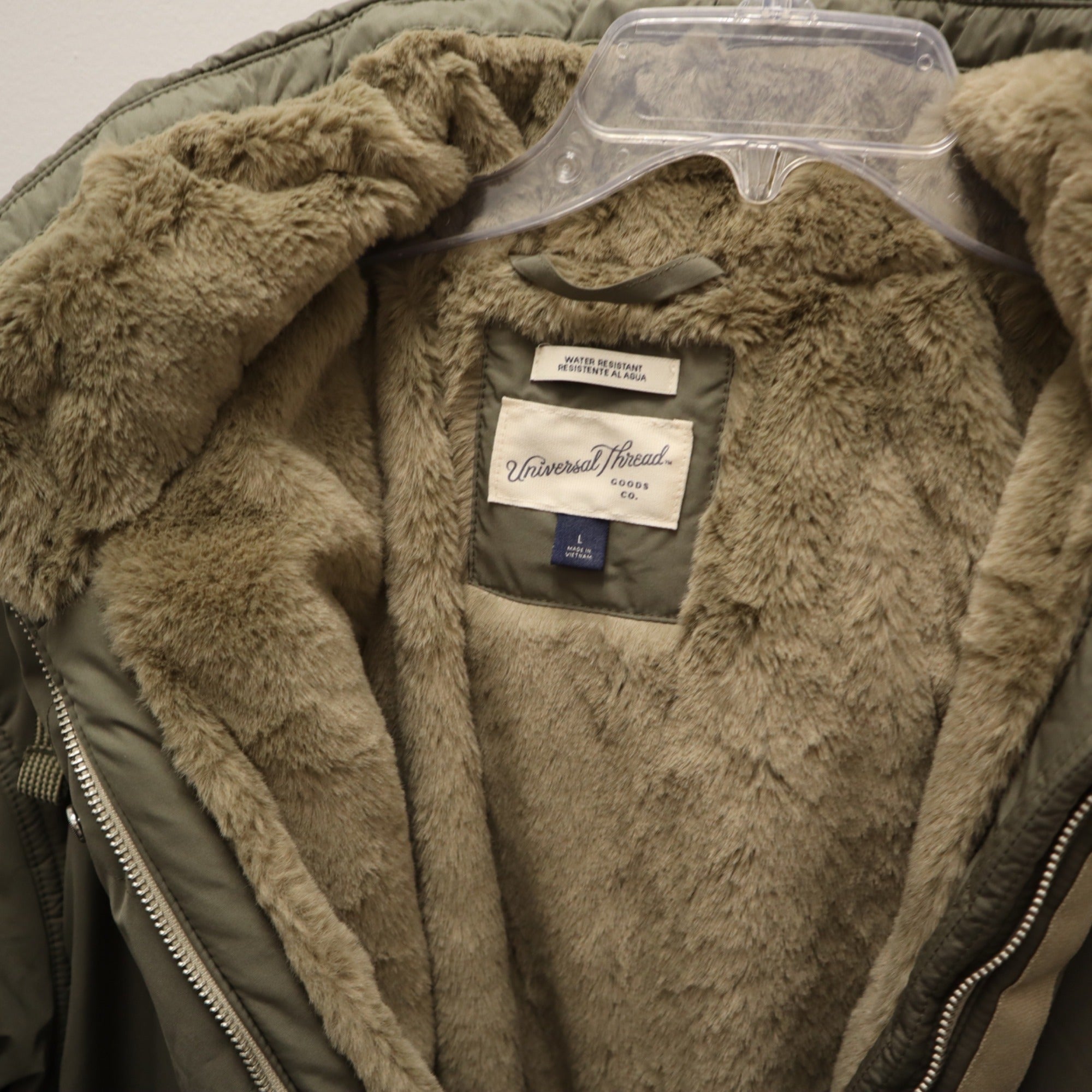 K-286 Universal Thread Hooded Casual Style Parka Jacket Size Large