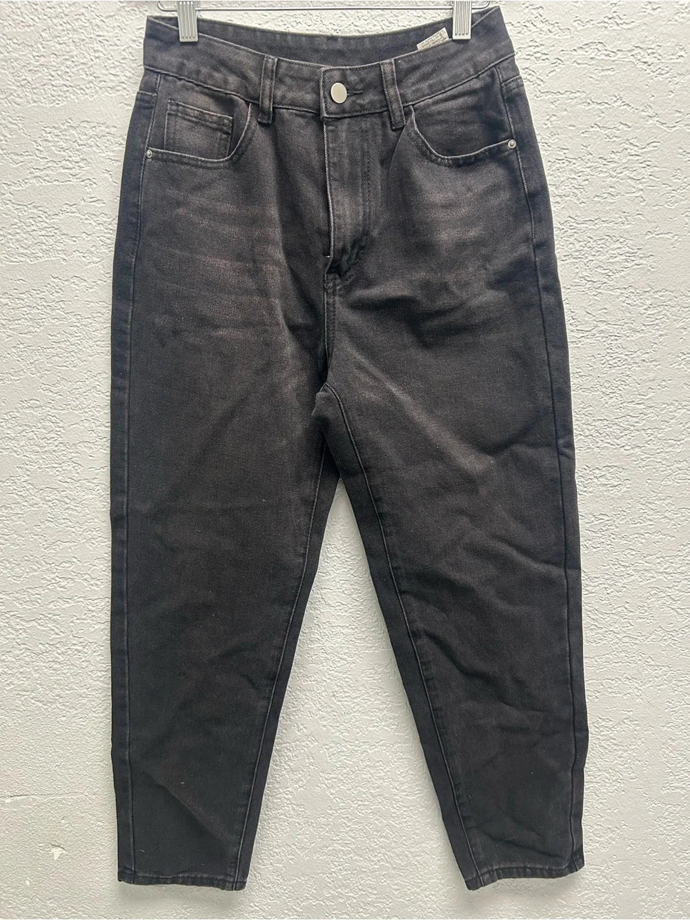 SHEIN Size 27 Washed Black High-Waisted Jeans