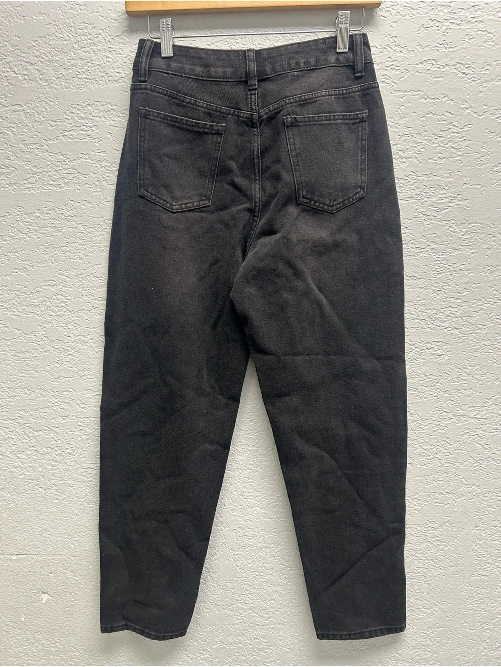 SHEIN Size 27 Washed Black High-Waisted Jeans
