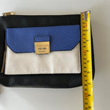 Nicole Miller Wristlet Clutch With Colorblock Design & Pink Interior