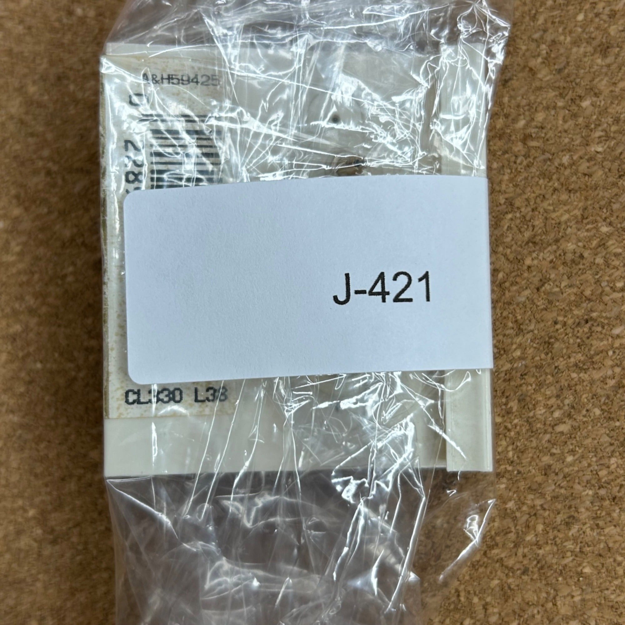 J-421 Melini Gold & Black Crystal Accent Pierced Earrings