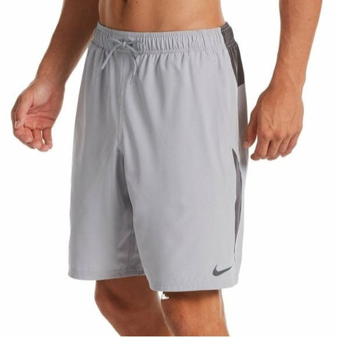 Nike "Nessa" Light Smoke Gray Swim Shorts Men's Size Large New with Tags