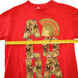 Red America Apparel Aloha Graphic T-Shirt M Cotton Short Sleeve