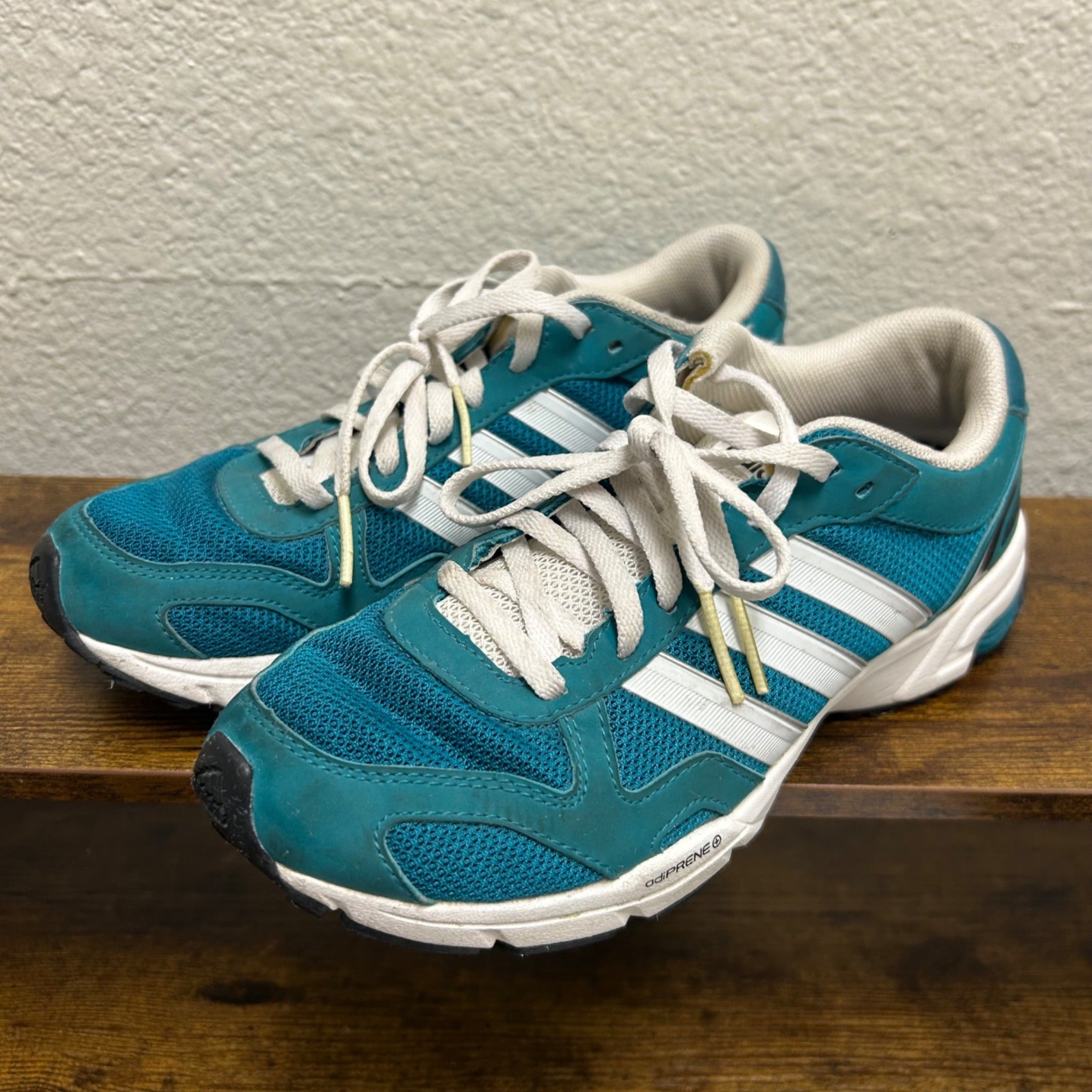CG-1 Adidas Teal & White Women’s Running Shoes Size 6.5 Mesh & Activewear Sneakers