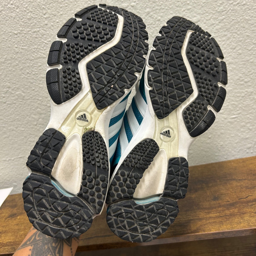 CG-1 Adidas Teal & White Women’s Running Shoes Size 6.5 Mesh & Activewear Sneakers