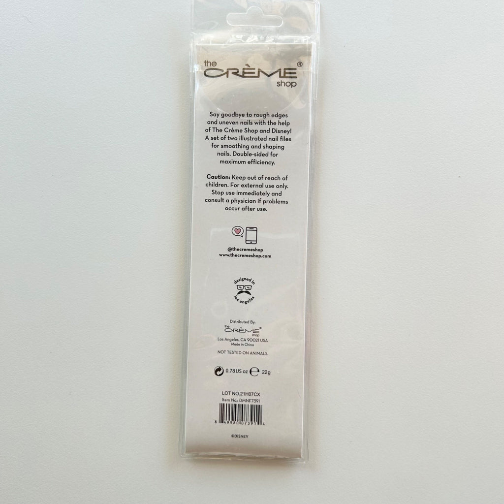 The Crème Shop Disney Illustrated Precision Double Sided Nail Files, Set of 2