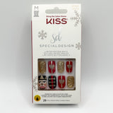 Kiss Special Design Medium Square Christmas Nut Cracker Press On Nails SD07X