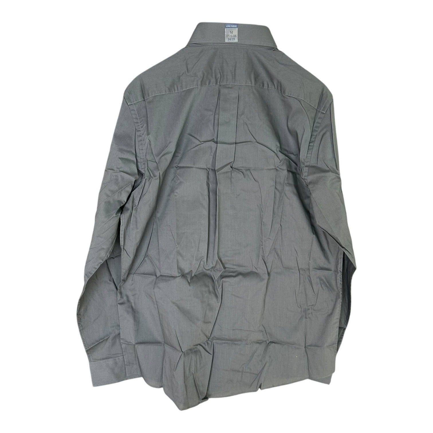 Croft & Barrow Mens Classic Fit Long Sleeve Dress Shirt M 15.5-16 34/35 Gray