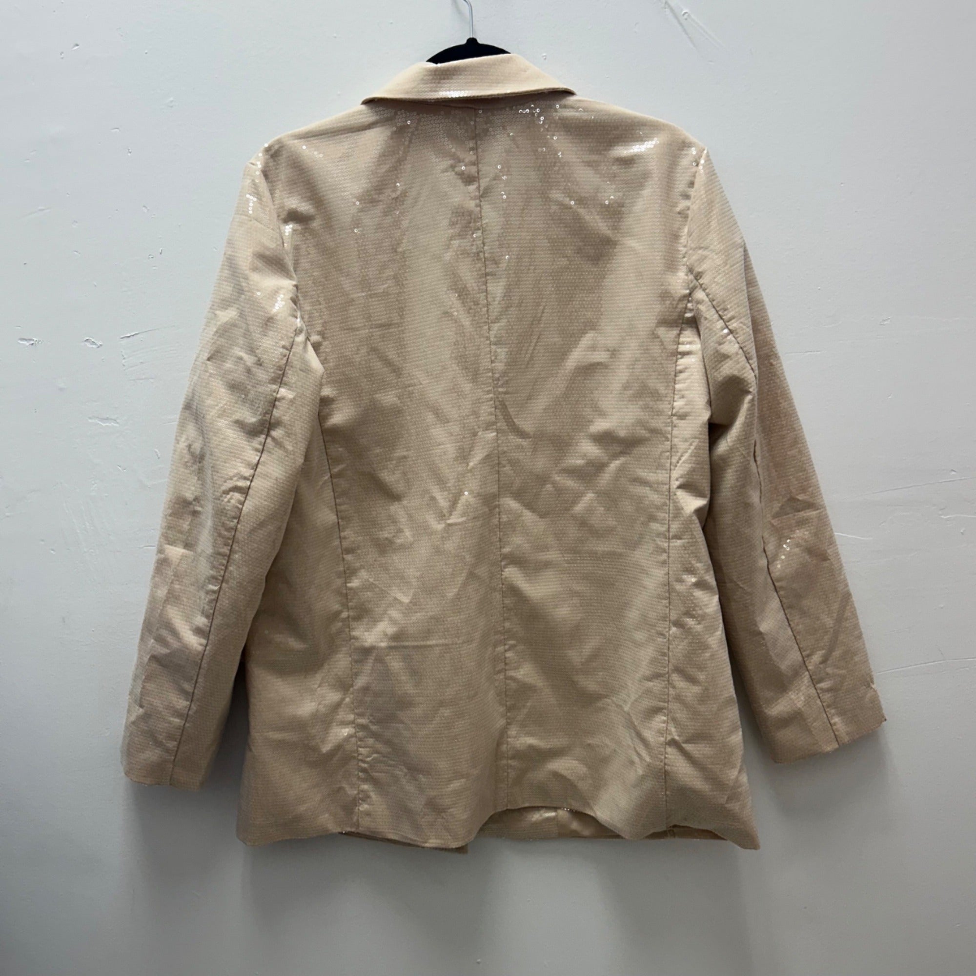 K-164 A New Day Sequin Blazer Tan Women's Size Medium