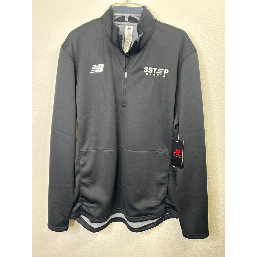 #1074 New Balance Men's Black 3Step Sports Thermal Half-Zip Pullover L