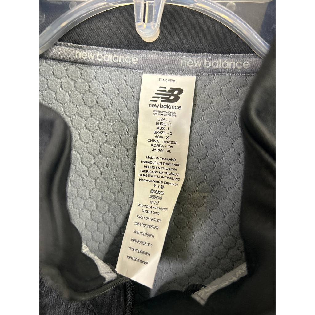 #1074 New Balance Men's Black 3Step Sports Thermal Half-Zip Pullover L