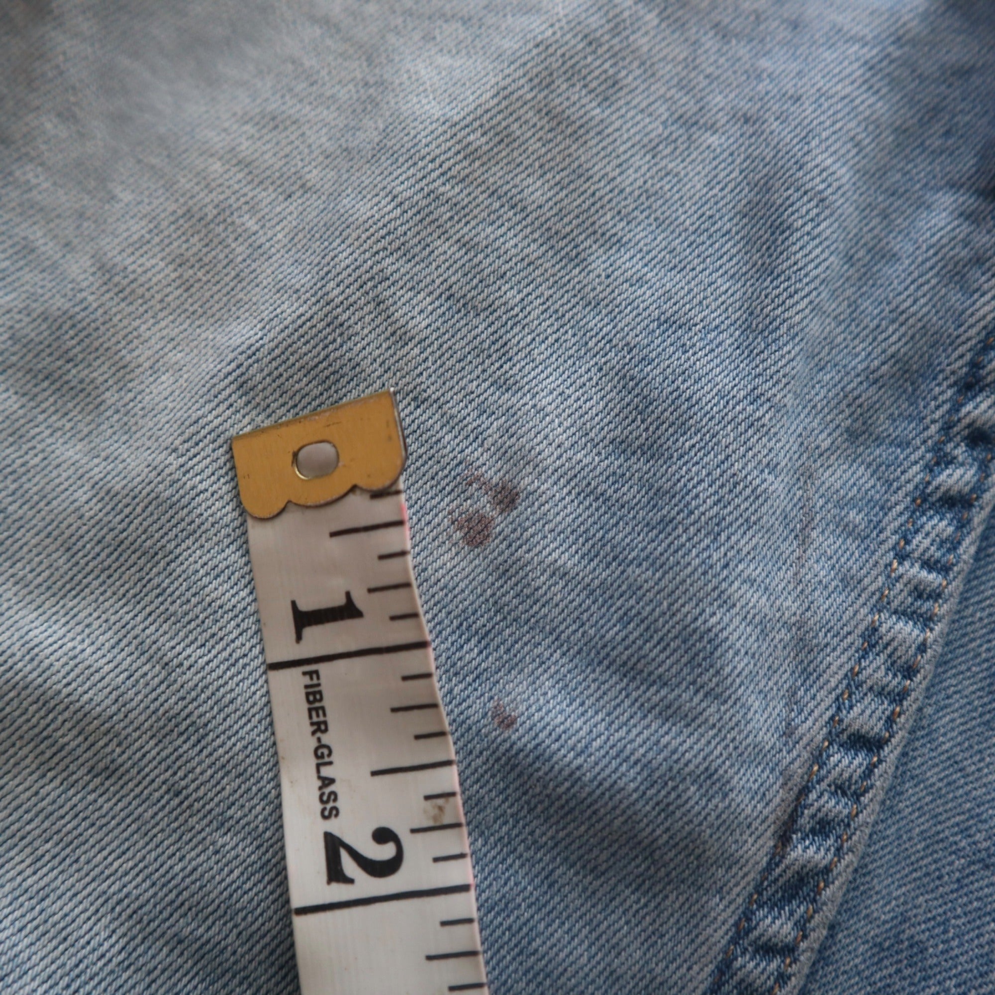 #910 Gap Vintage Slim Frayed Hem Mid Rise Distressed Blue Jeans Size 32