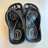 Aerosoles Women's 7.5 Black Flip Flop Sandals W/ Arch Support & Comfortable Sole