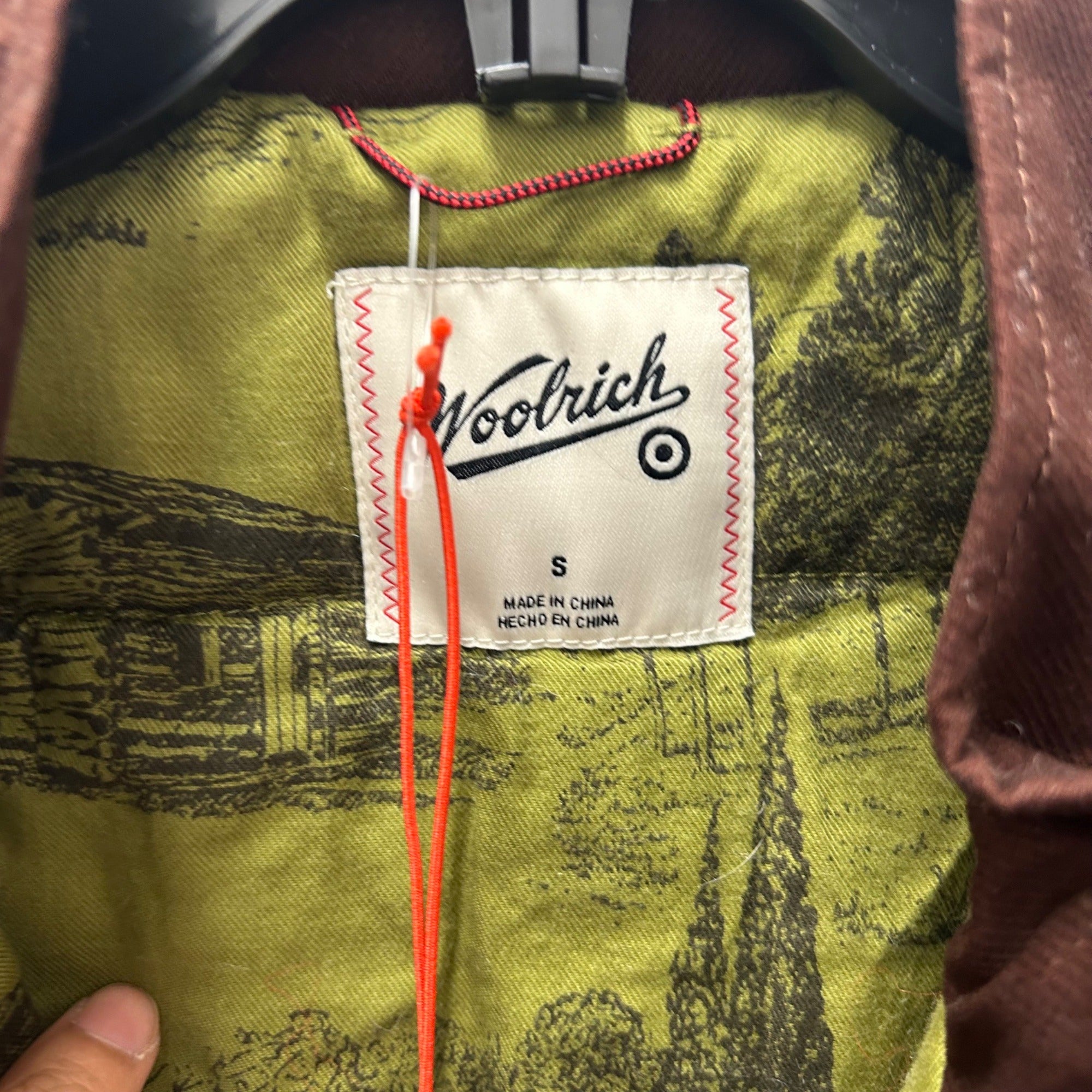 K-186 Woolrich X Target Men's Small Fisherman Vest - Brown