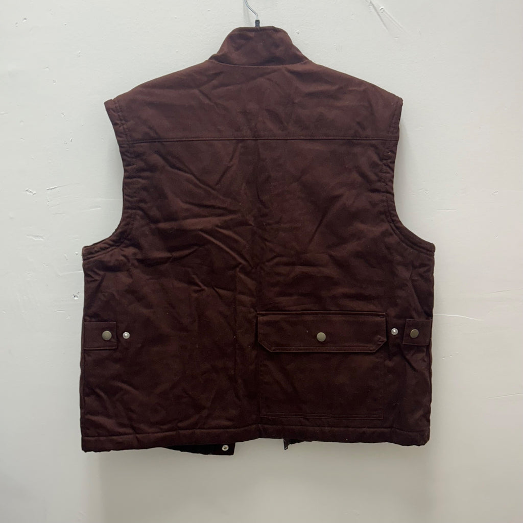 K-186 Woolrich X Target Men's Small Fisherman Vest - Brown