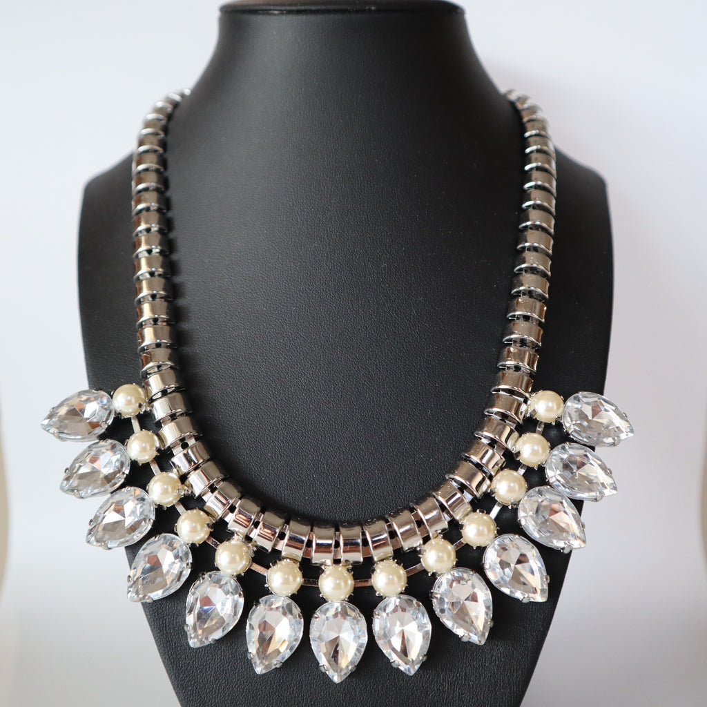 Ted Baker London Crystal & Pearl Statement Necklace