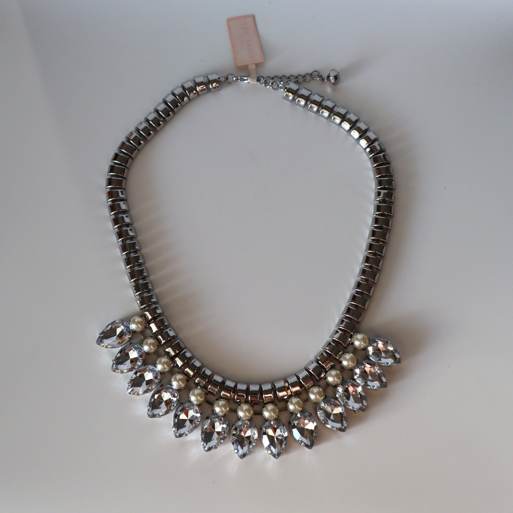 Ted Baker London Crystal & Pearl Statement Necklace