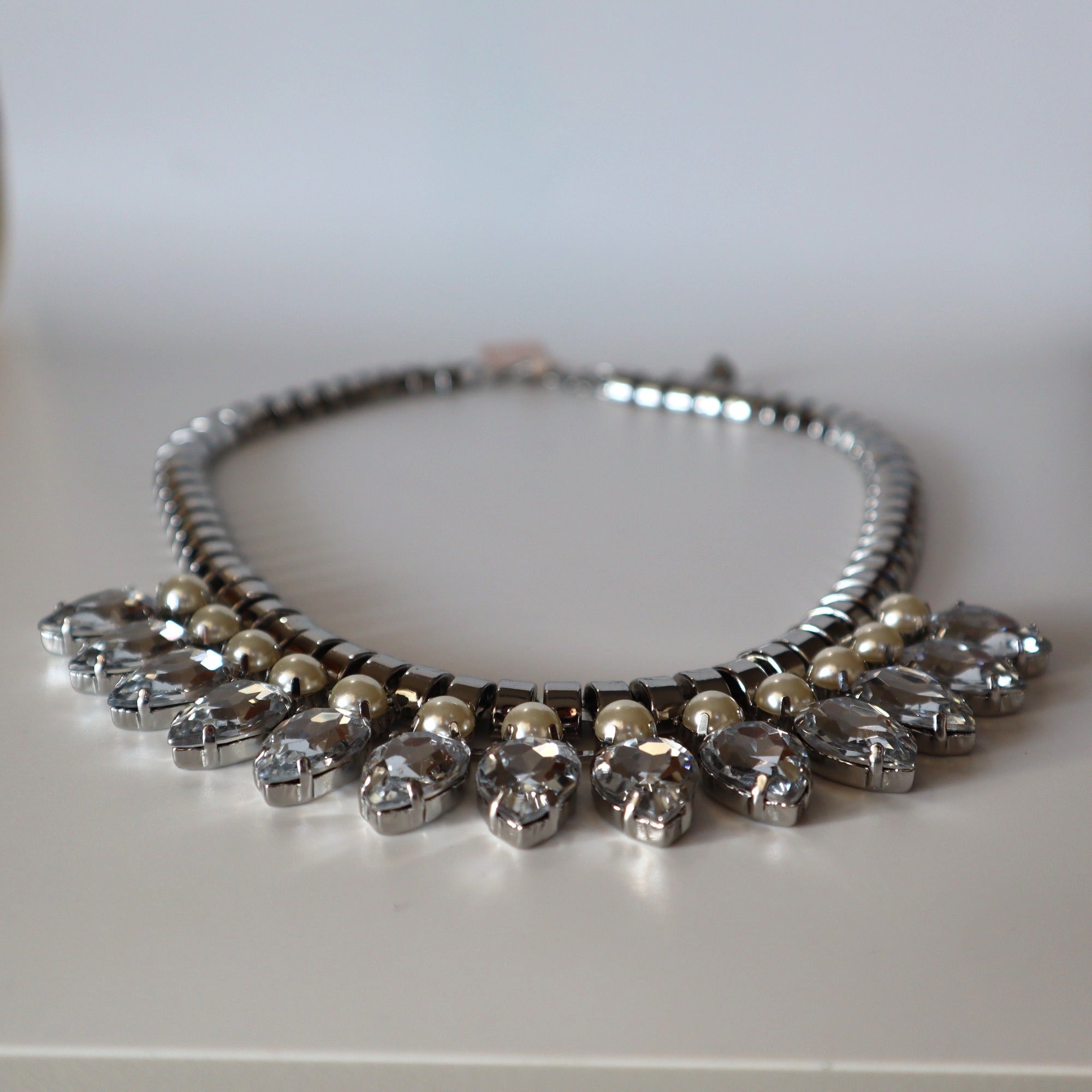 Ted Baker London Crystal & Pearl Statement Necklace