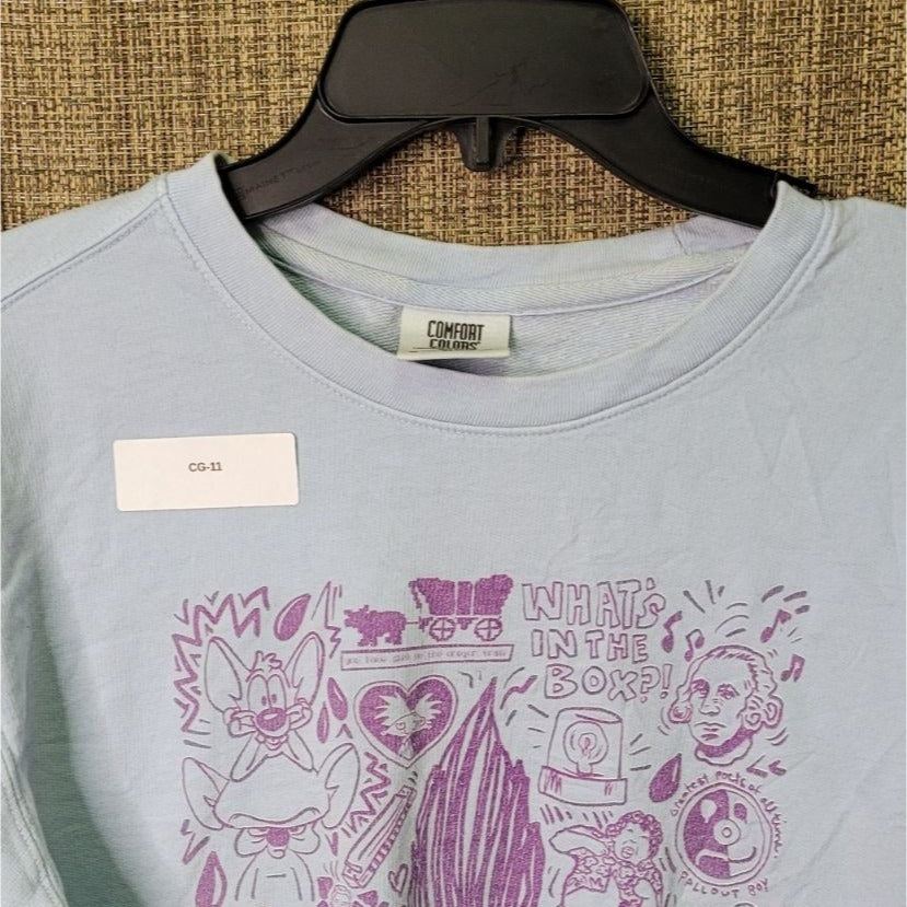 CG-11 Comfort Colors Troll-Inspired Graphic 100% Cotton Long Sleeve Crewneck Size S
