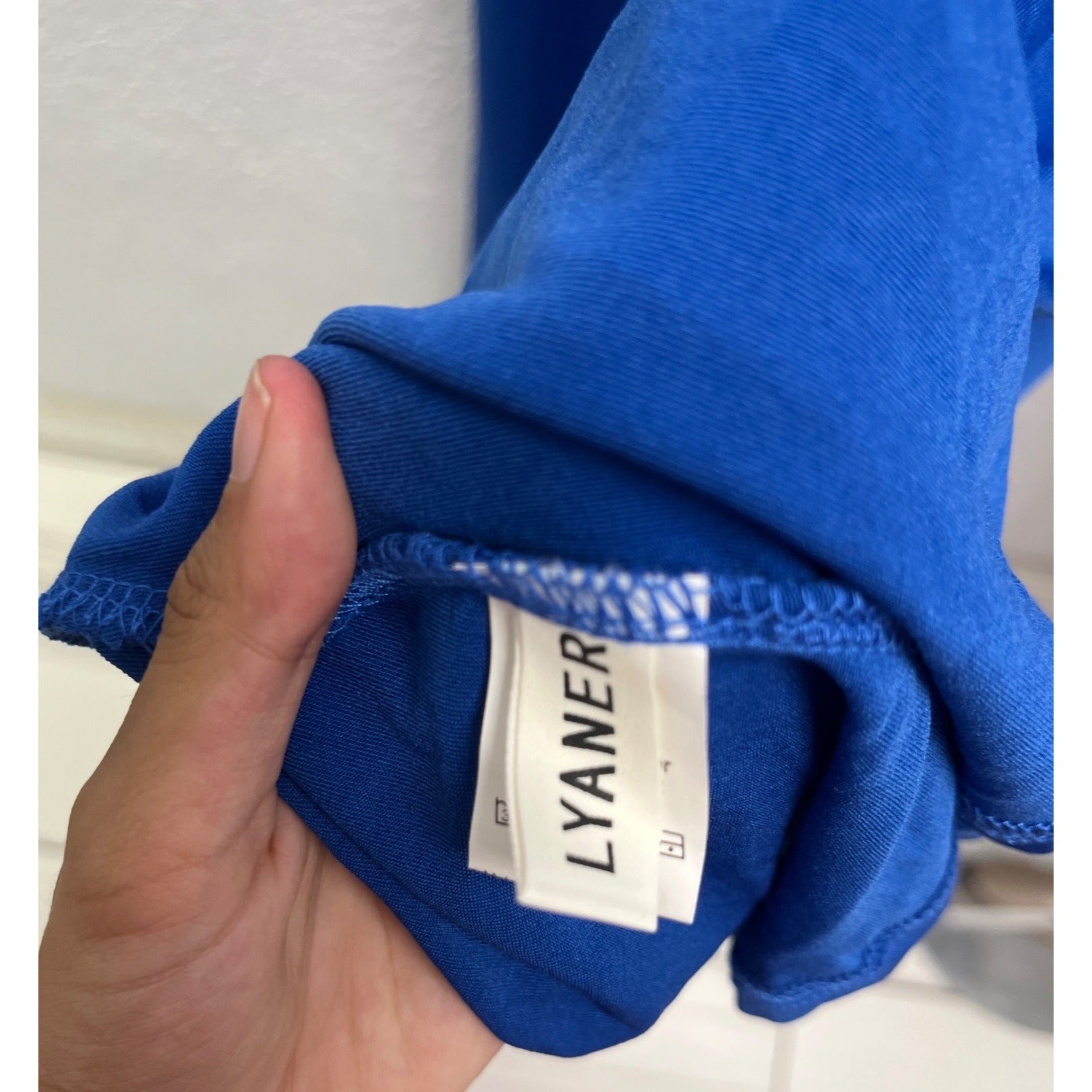 #1110 Lyaner Medium One-Shoulder Maxi Dress In Royal Blue