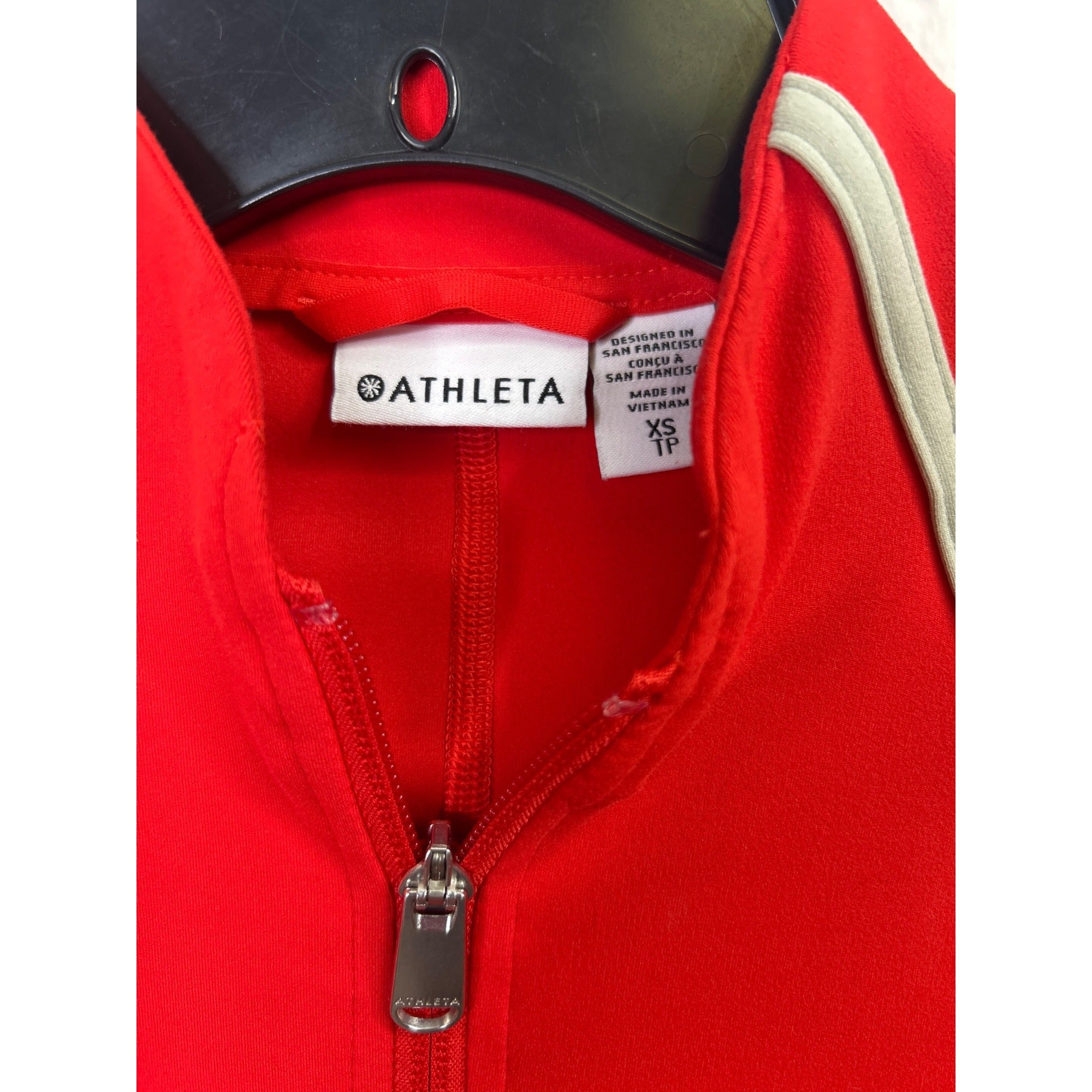 #1060 Athleta Line Jacket Women's XS Red Zip Up