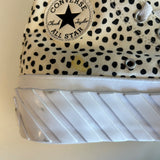 Converse Chuck Taylor Size 8 Hi Double Platform Sneaker White Polka Dot Pattern