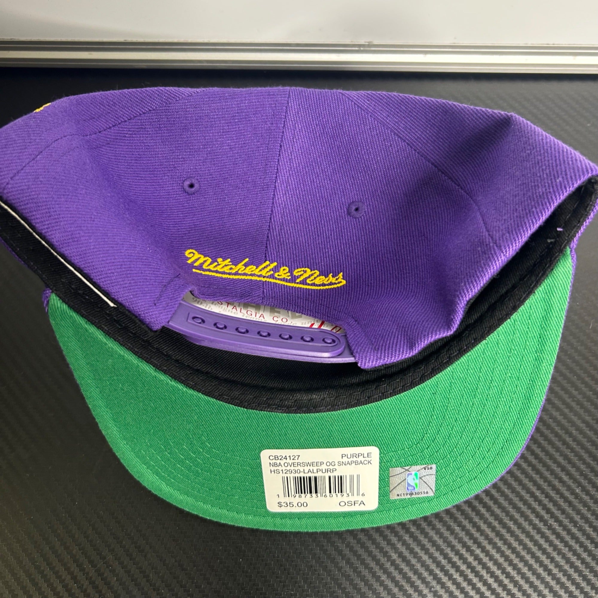Mitchell & Ness Los Angeles Lakers 50th Anniversary Purple Snapback Hat