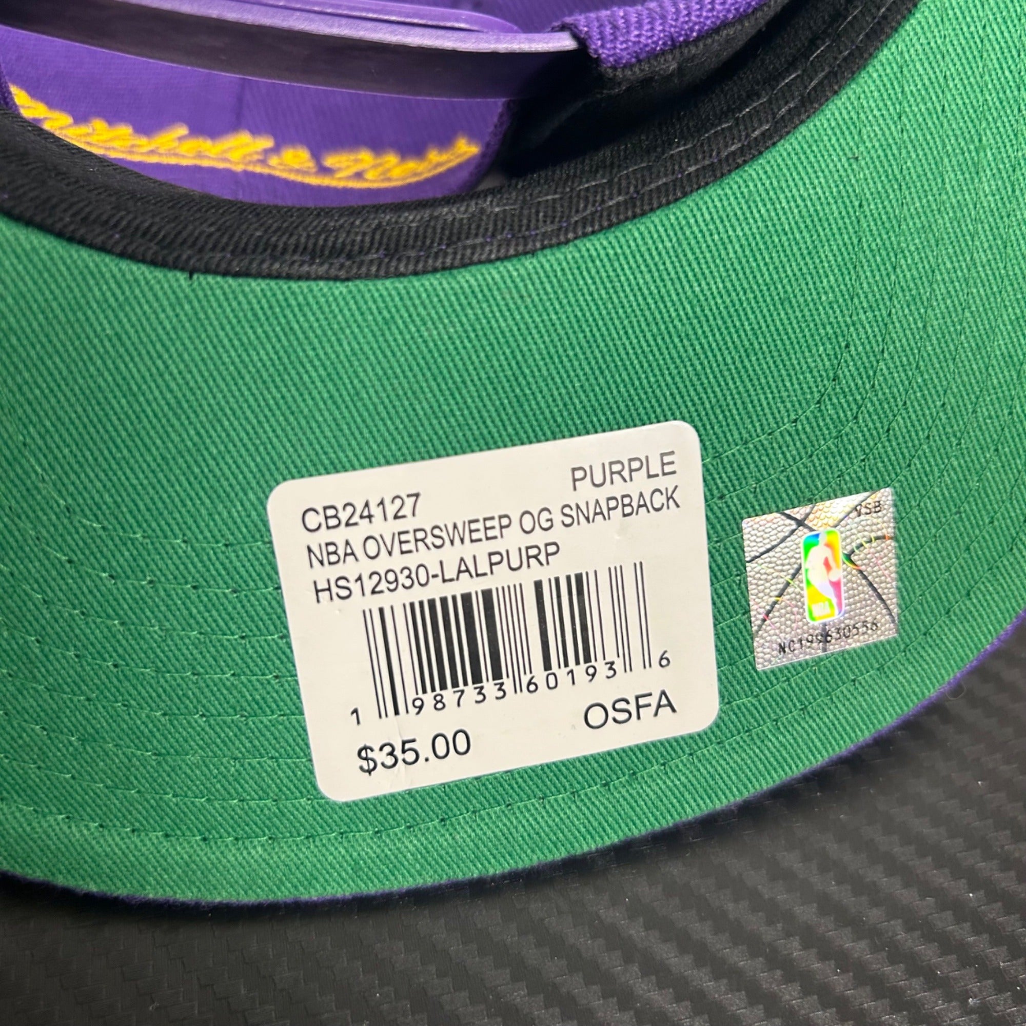 Mitchell & Ness Los Angeles Lakers 50th Anniversary Purple Snapback Hat