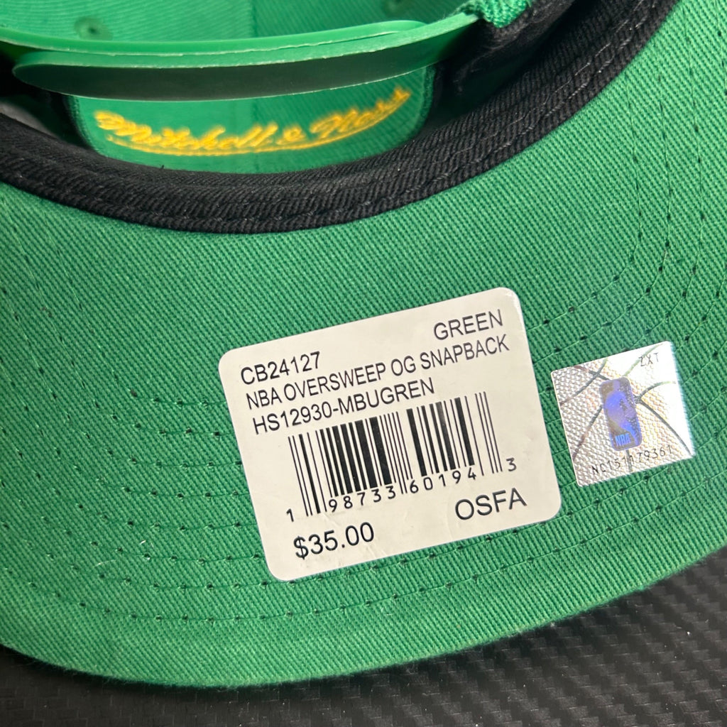 Mitchell & Ness Milwaukee Bucks 30th Anniversary Green Snapback Hat OSFA