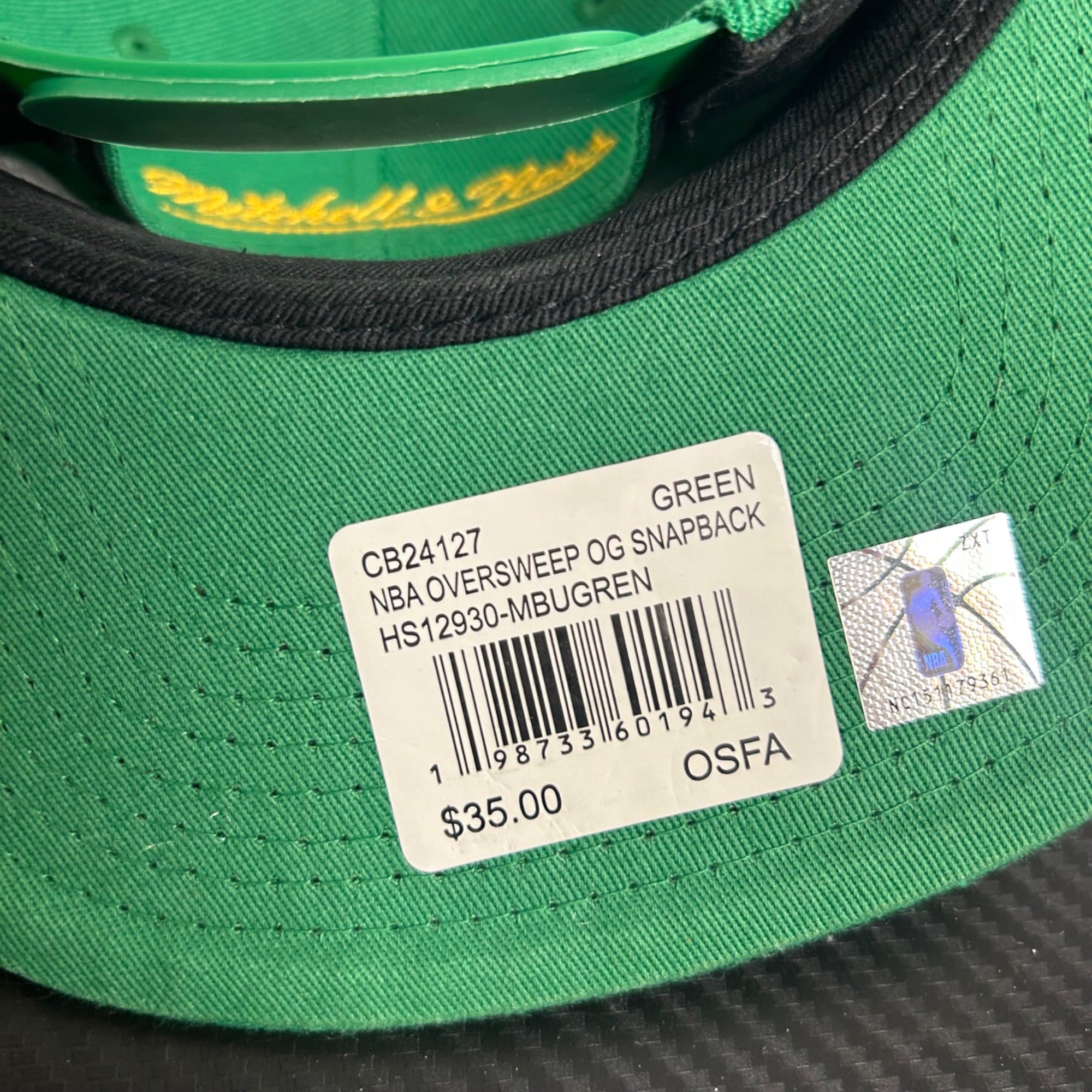 Mitchell & Ness Milwaukee Bucks 30th Anniversary Green Snapback Hat OSFA