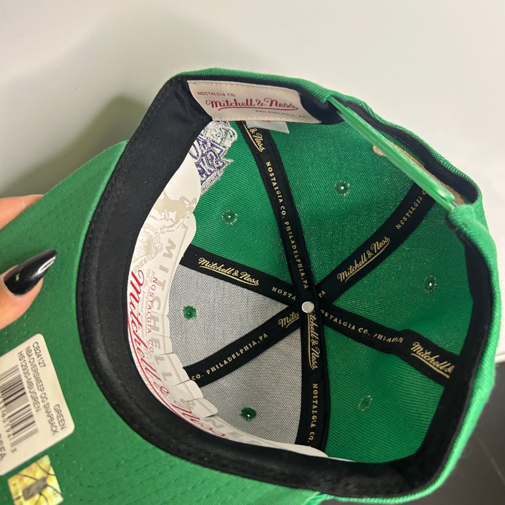 Mitchell & Ness Milwaukee Bucks 30th Anniversary Green Snapback Hat OSFA