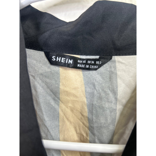 #1062 Shein Size XS Wavy Striped Blouse w/ Self Tie Bow Collar