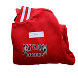 Death Row Records Red Varsity Jacket W/ Striped Trim Snap Buttons Size S/P