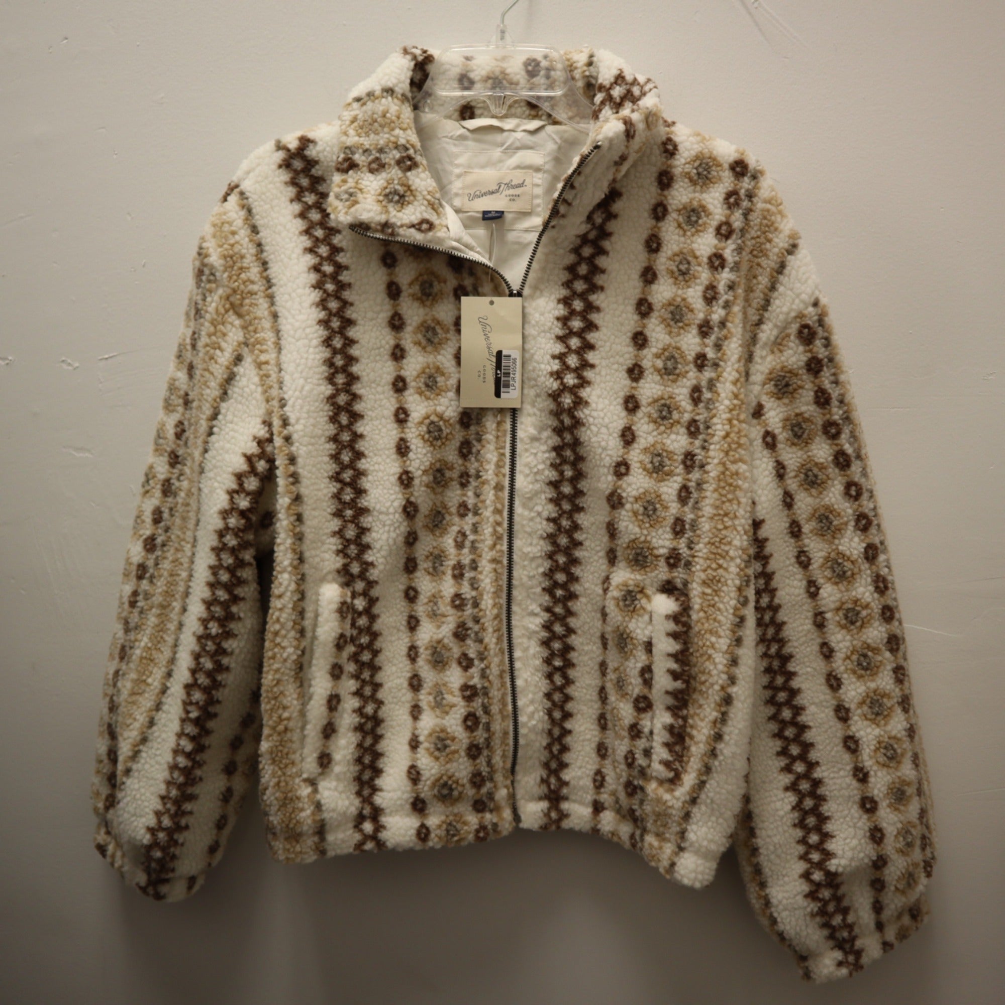K-249 Universal Thread Women's Size Medium Faux Sherling Fashion Jacket
