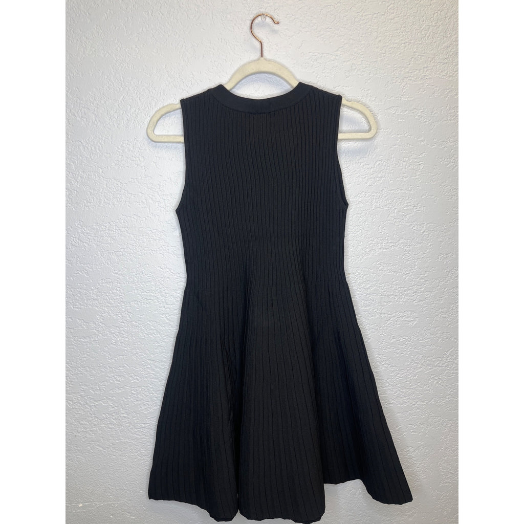 #1175 Scoop Women's Size Medium High Neck Sweater Dress, Black