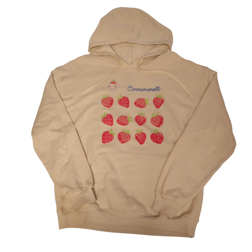 Cinnamoroll By Sanrio White Strawberry Hoodie Size Large