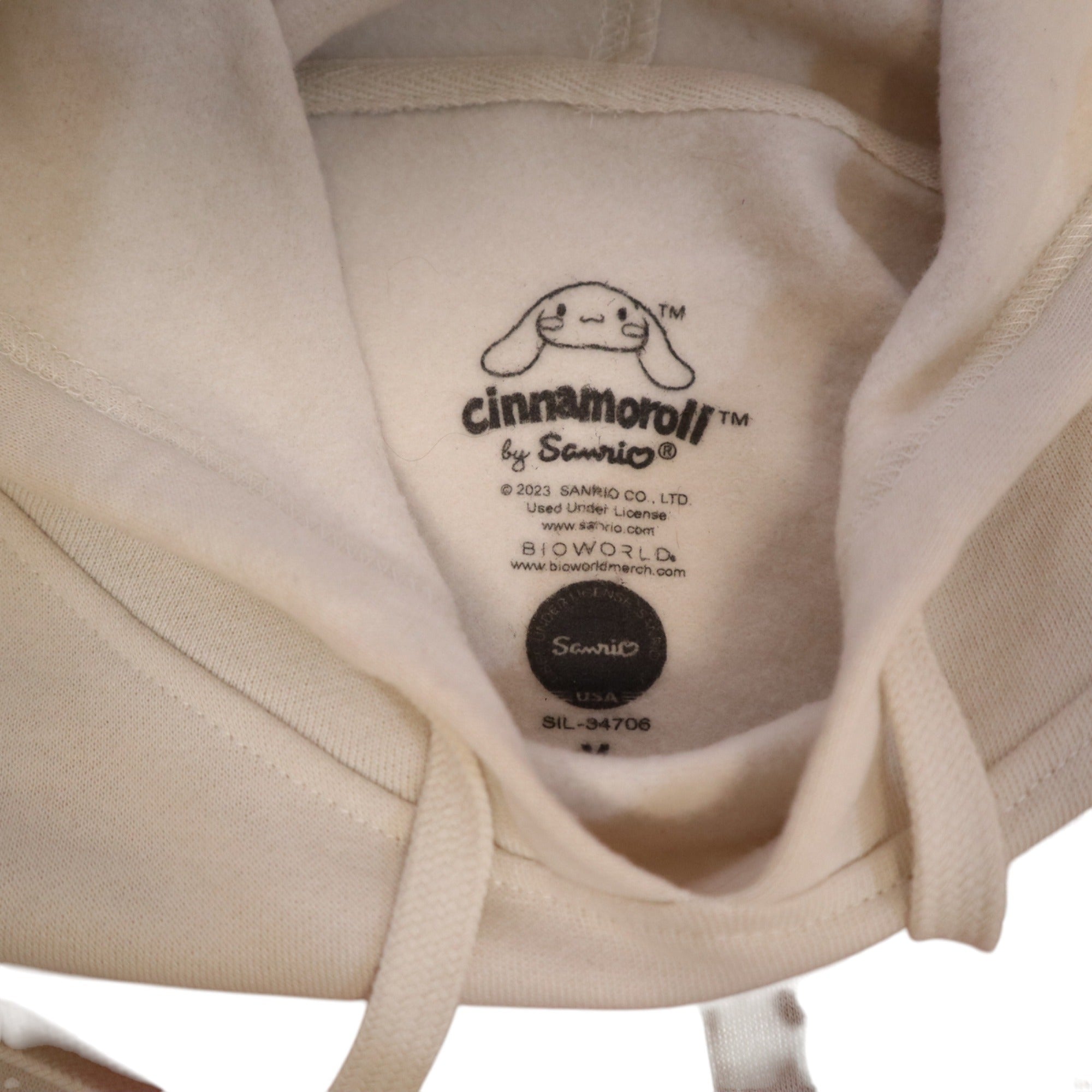 Cinnamoroll By Sanrio White Strawberry Hoodie Size Large
