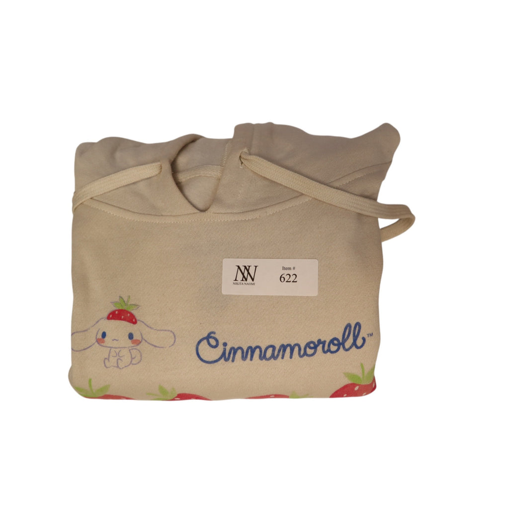 Cinnamoroll By Sanrio White Strawberry Hoodie Size Large