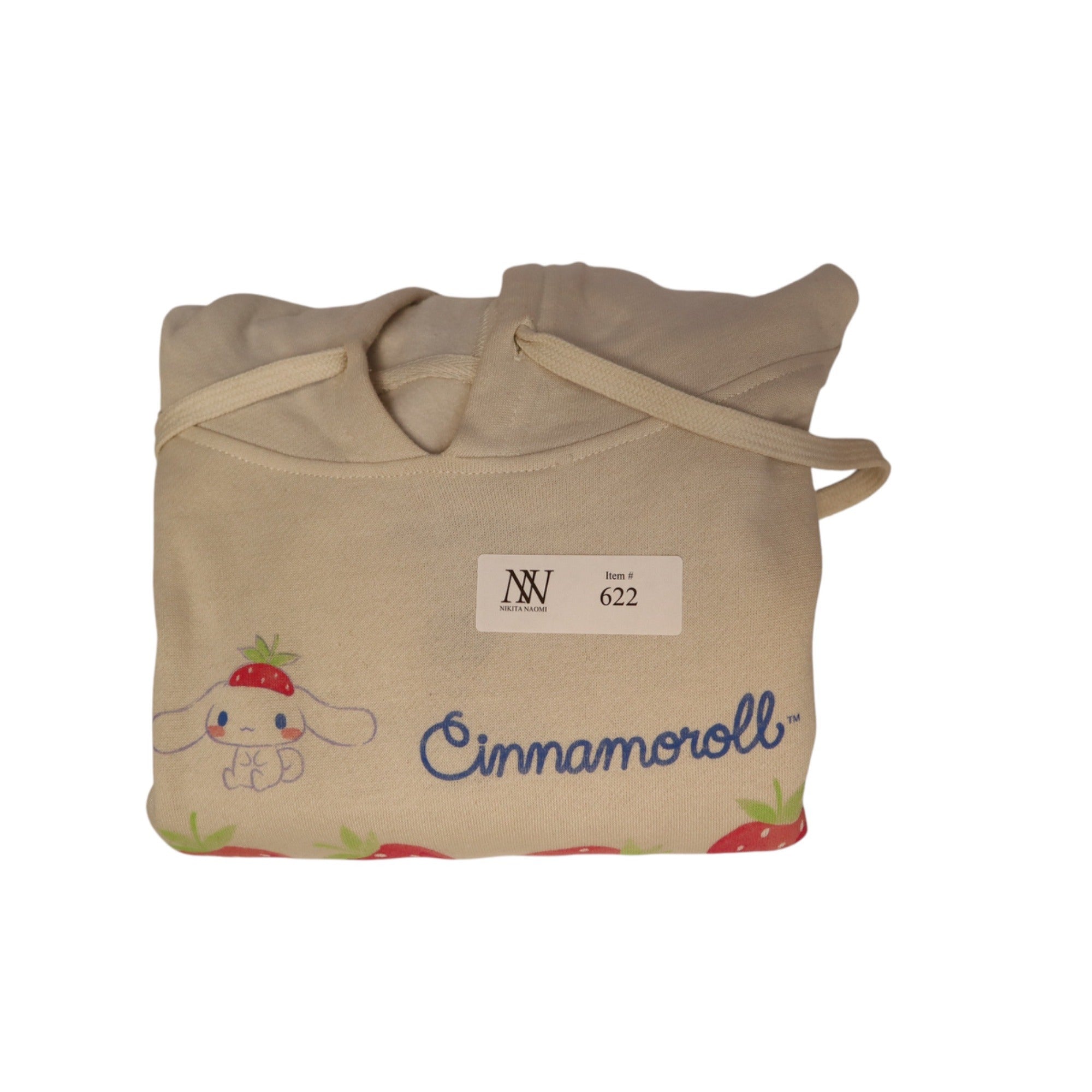 Cinnamoroll By Sanrio White Strawberry Hoodie Size Large