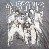 NSYNC Size Small Gray Graphic Crew-neck Short Sleeves T-Shirt