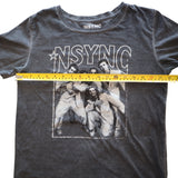 NSYNC Size Small Gray Graphic Crew-neck Short Sleeves T-Shirt